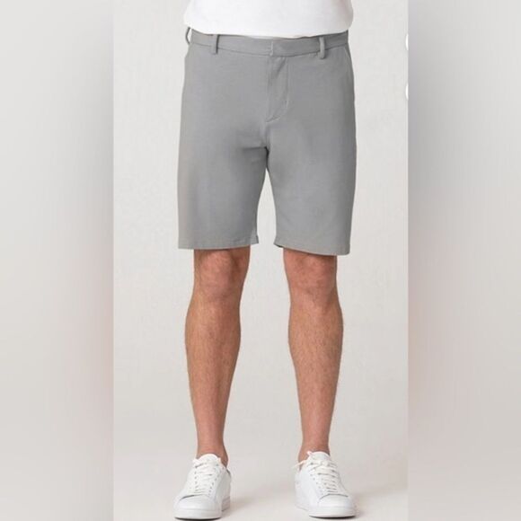 NWT SWET TAILOR Men’s 8” Gray Chino Short Regular Fit - Size 28 - Picture 1 of 11